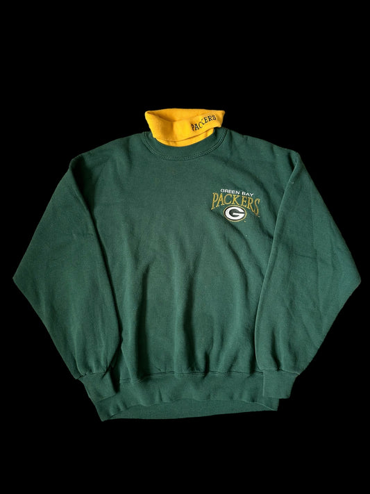 Green Bay Packers Turtleneck Crewneck 90s