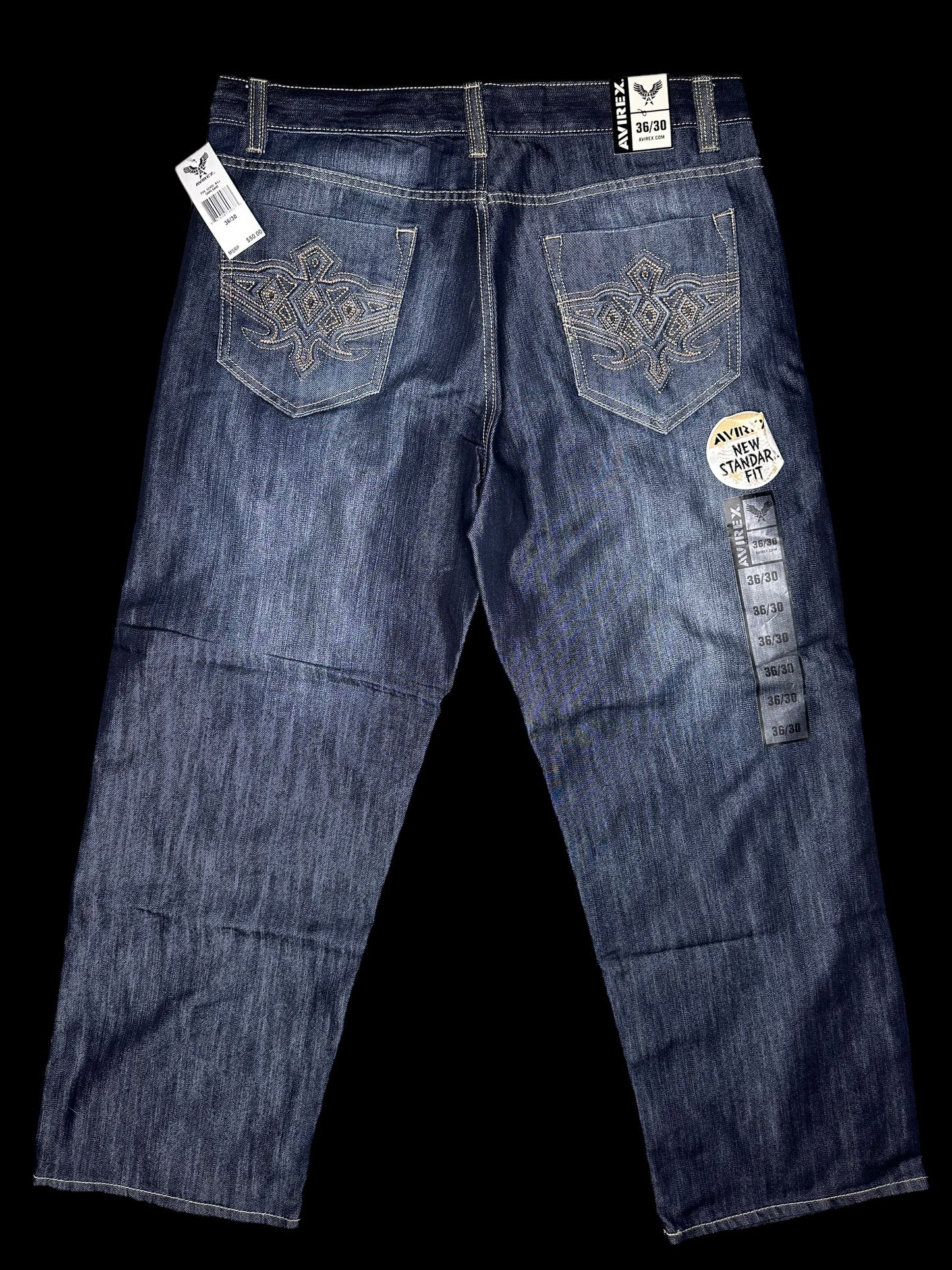 Avirex Baggy Denim Jeans New With Tags