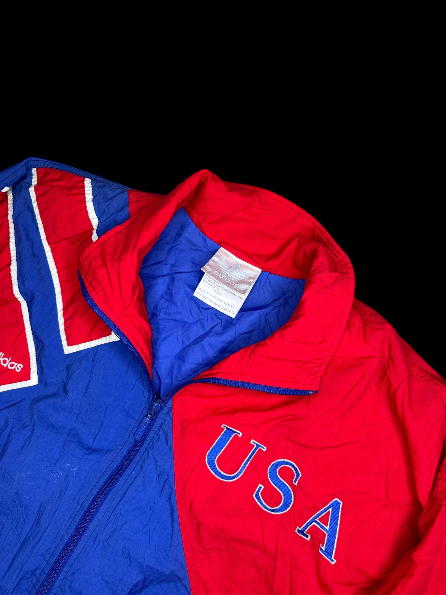 Adidas Team USA Olympic Soccer Windbreaker Jacket 1980s