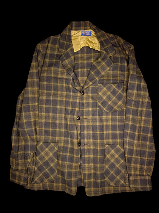 Pendleton Brown Blazer Jacket 90s