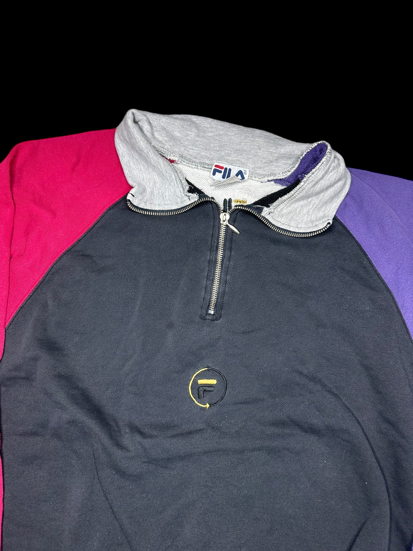 Fila Quarterzip Colorblock Pullover 90s