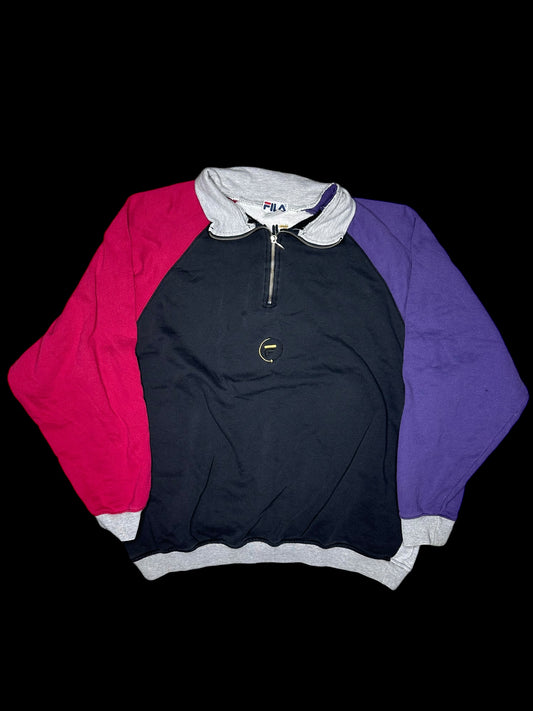 Fila Quarterzip Colorblock Pullover 90s